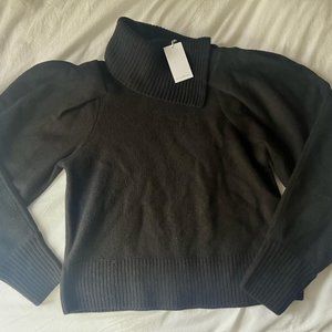 Designer Beautiful Black Turtle Neck Sweater